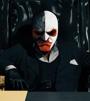 This is the Avatar Image for the Scarface (Payday 2) AI Voice and Text to Speech Generator